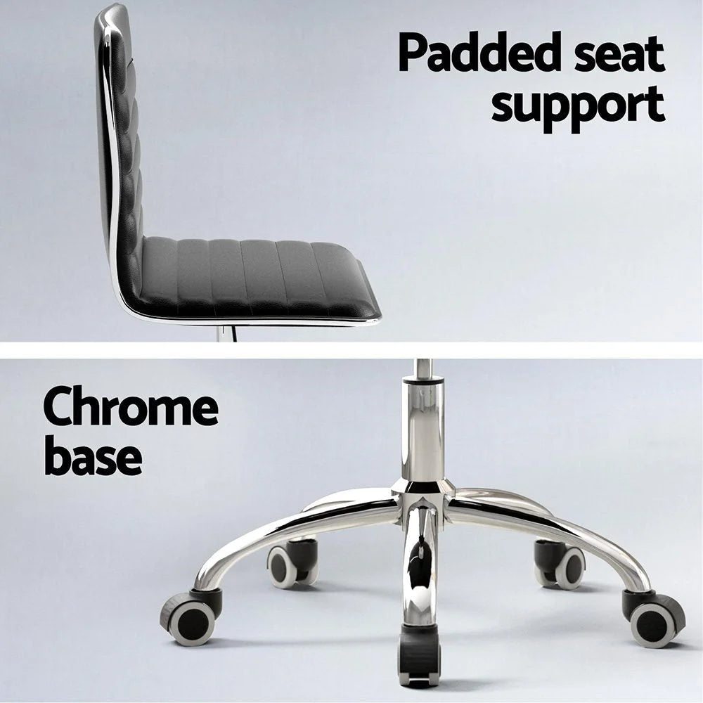 Artiss Computer Desk Office Chair PU Leather Set Foldable