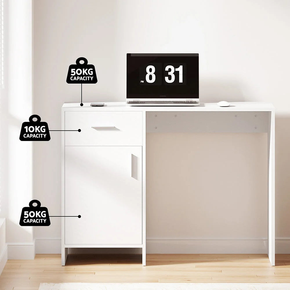 Artiss Computer Desk Office Chair Set PU Leather Home Study