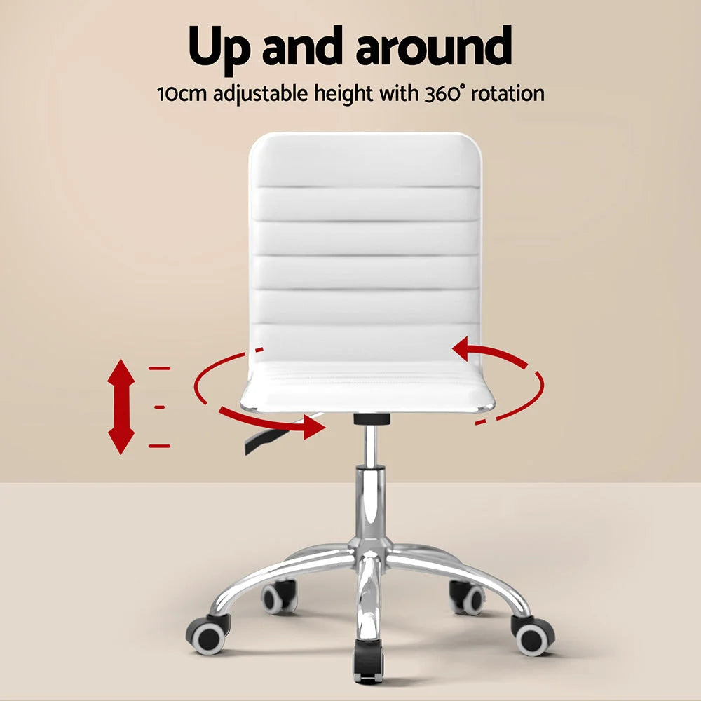 Artiss Computer Desk Office Chair Set PU Leather Wall Mount