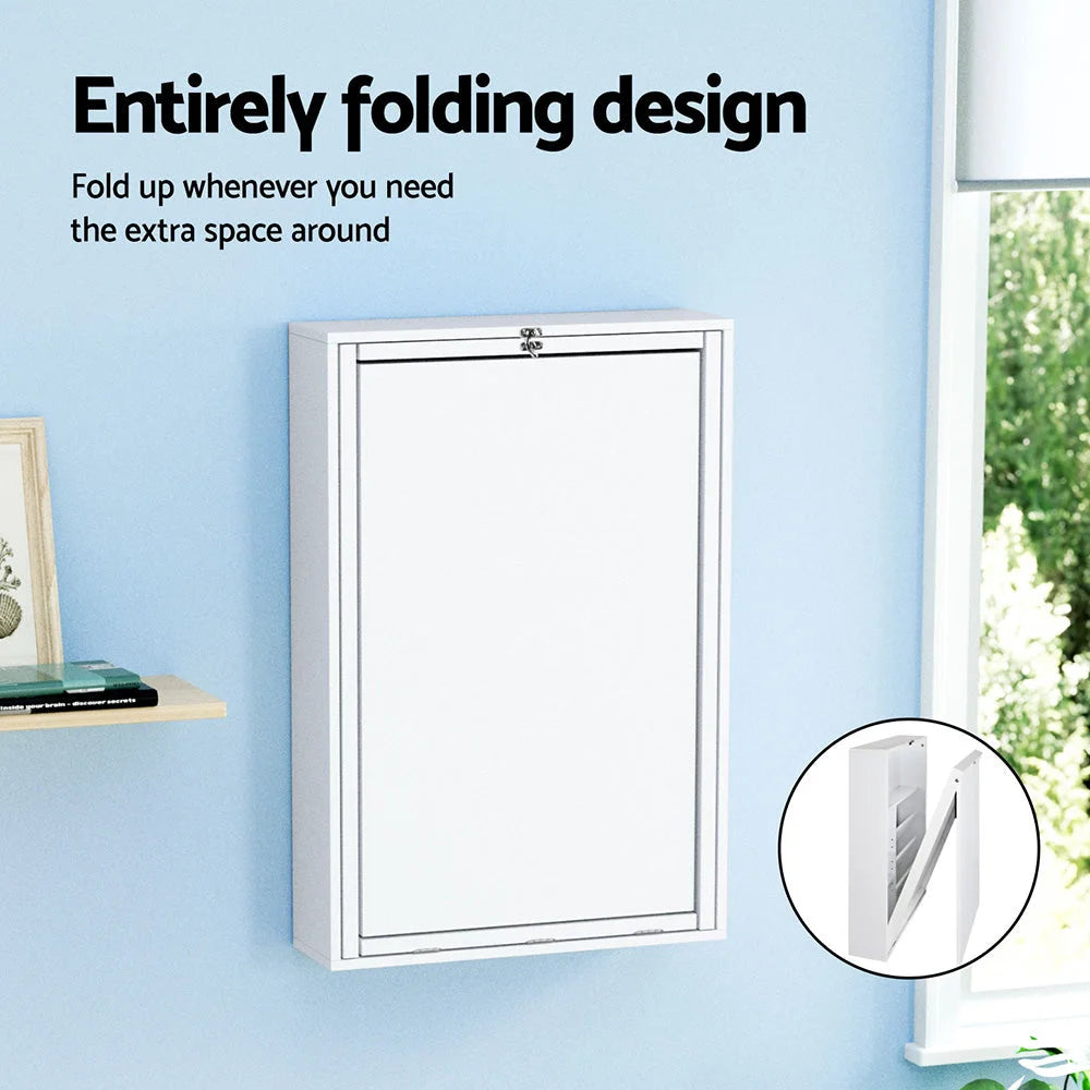 Artiss Computer Desk Office Chair Set PU Leather Wall Mount