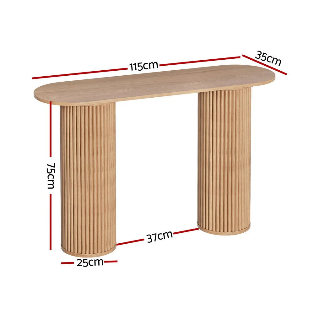 Console table oval 115cm table