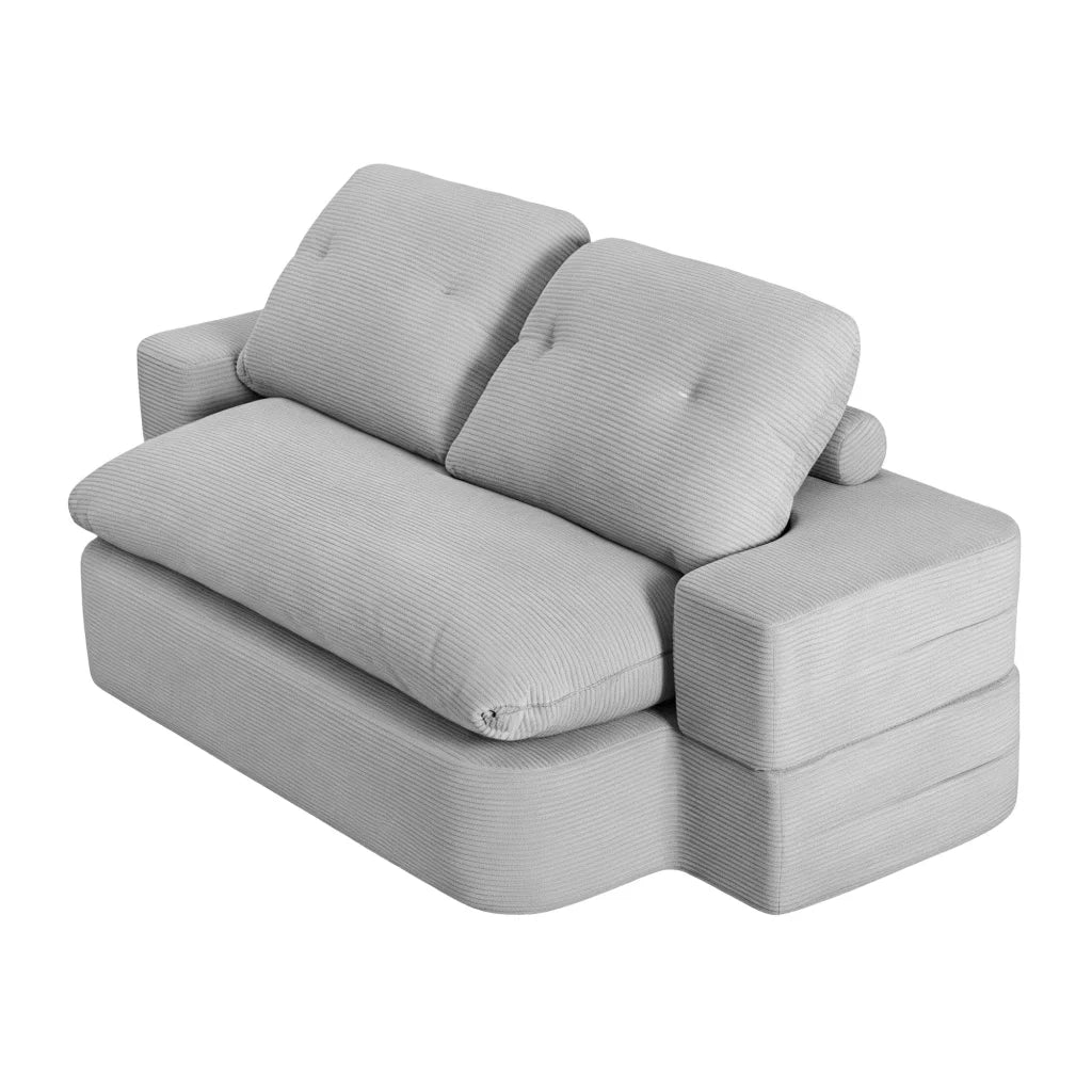 Grey sofa couch Convertible Folding Bed 30D High