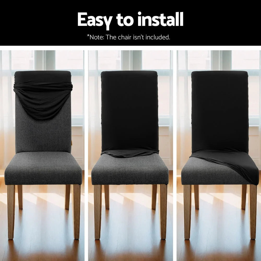 Artiss Dining Chair Covers 4x Slipcovers Spandex Stretch