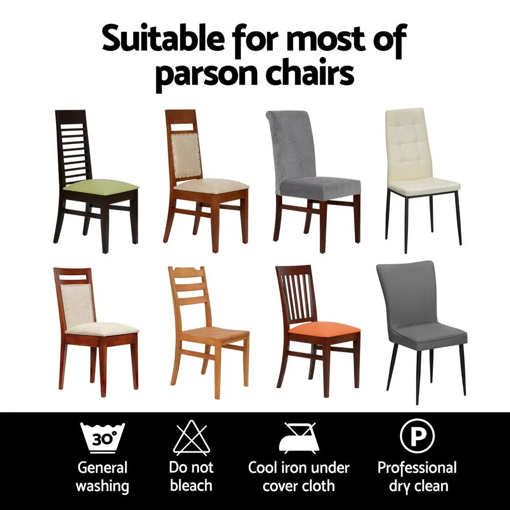 Dining Chair Covers 4x Slipcovers Spandex Stretch Banquet Wedding