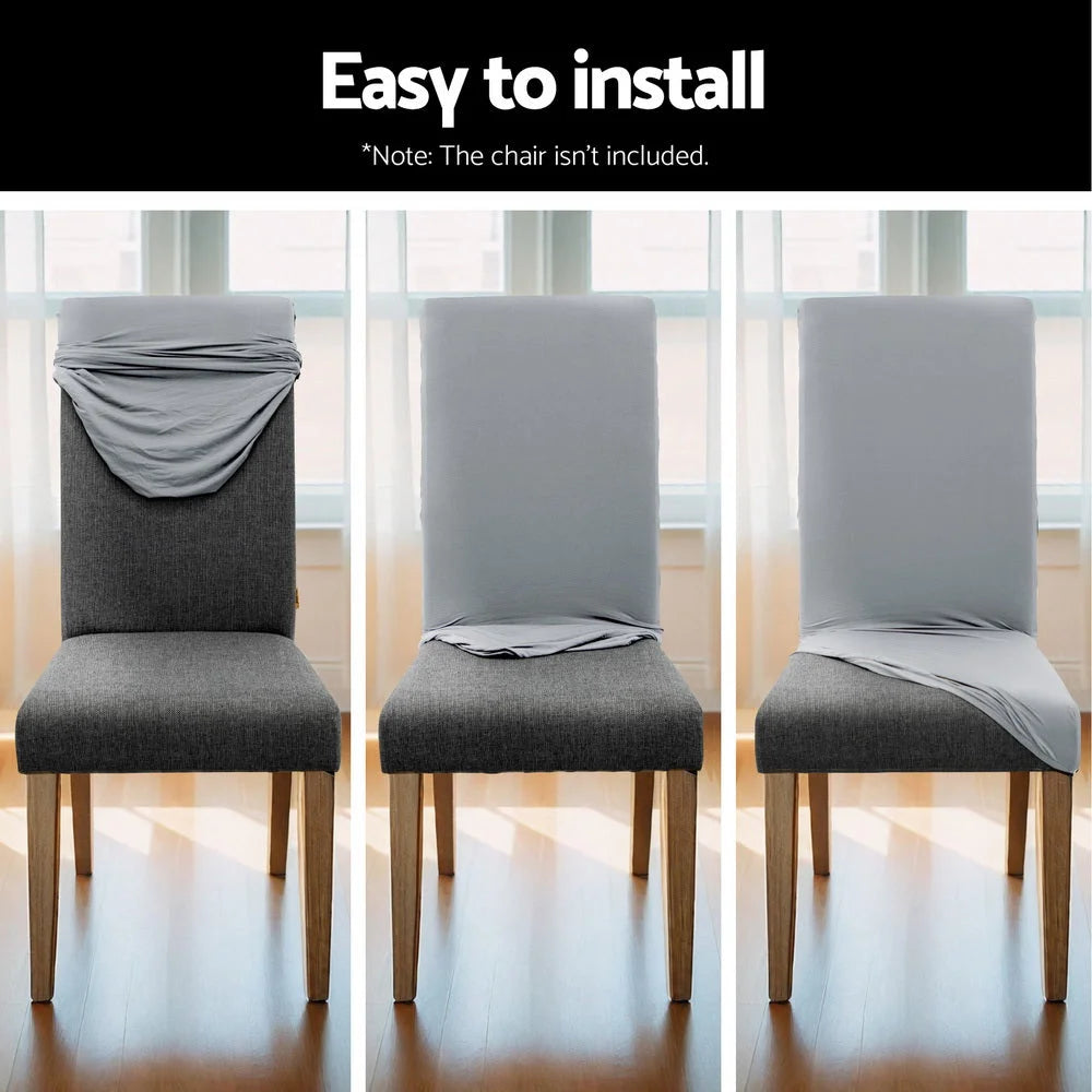 Artiss Dining Chair Covers 4x Slipcovers Spandex Stretch