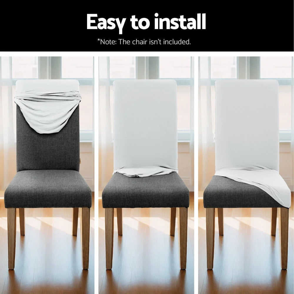 Artiss Dining Chair Covers 4x Slipcovers Spandex Stretch