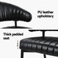 Dining chairs set with hollow armchair seat and backrest