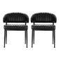 Dining chairs set with hollow armchair kitchen