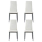 Dining chairs set with channel tufted kitchen