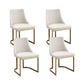 Artiss Dining Chairs Set of 4 Linen Fabric Frame Beige