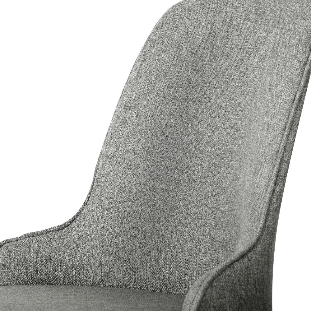 Dining chairs set with linen kitchen