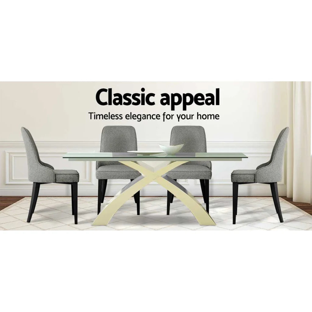 Dining Chairs Set of 4 Linen
