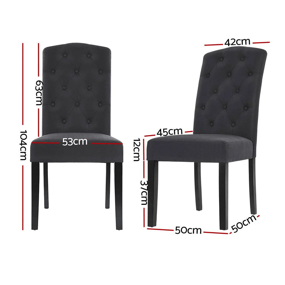 Grey 4 dining chair for dining room seating