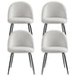 Artiss Dining Chairs Set of 4 Sherpa Boucle White from Home My Garden