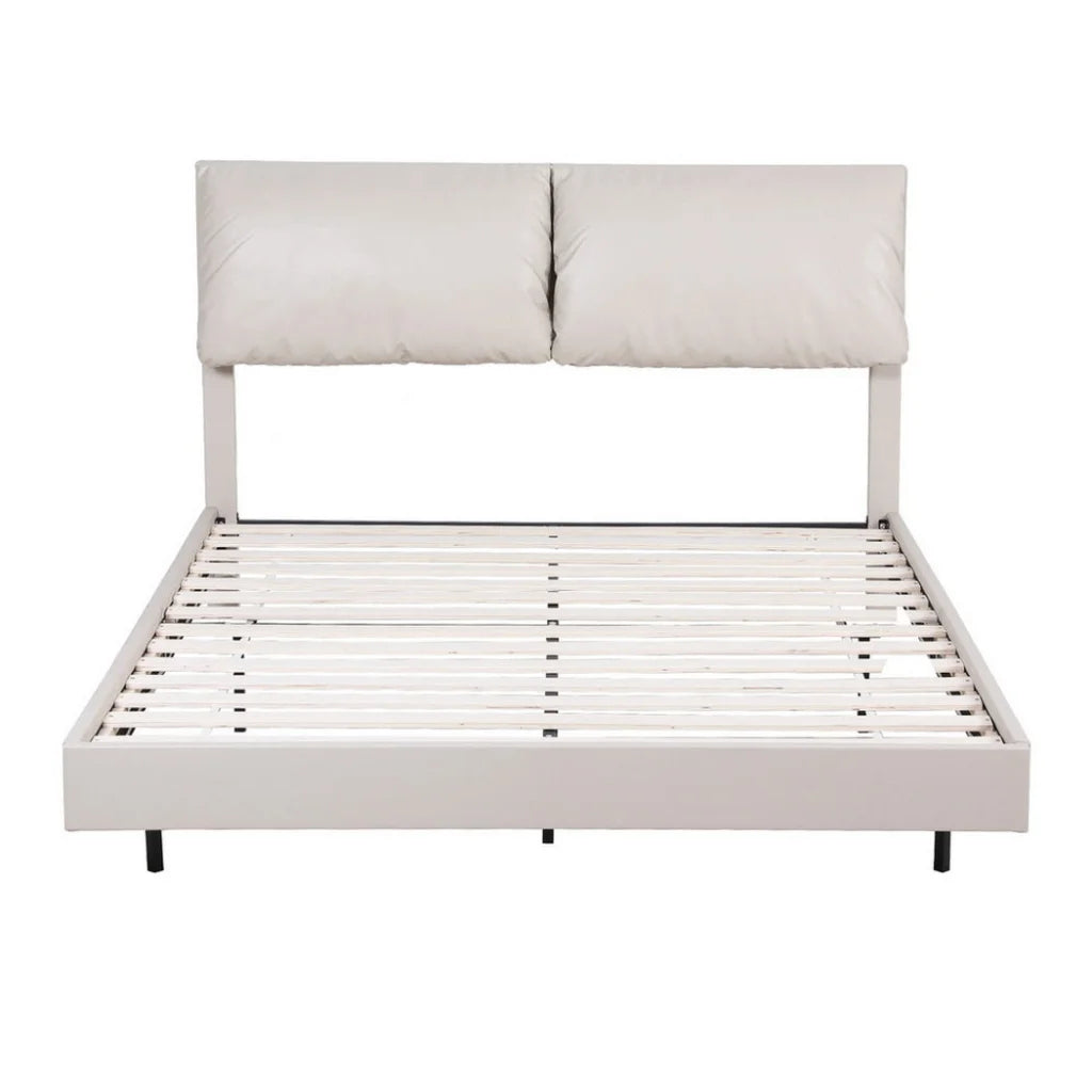 Artiss Double Bed Frame RGB LED Floating Beds Adjustable