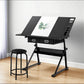 Drawing desk stool set desk