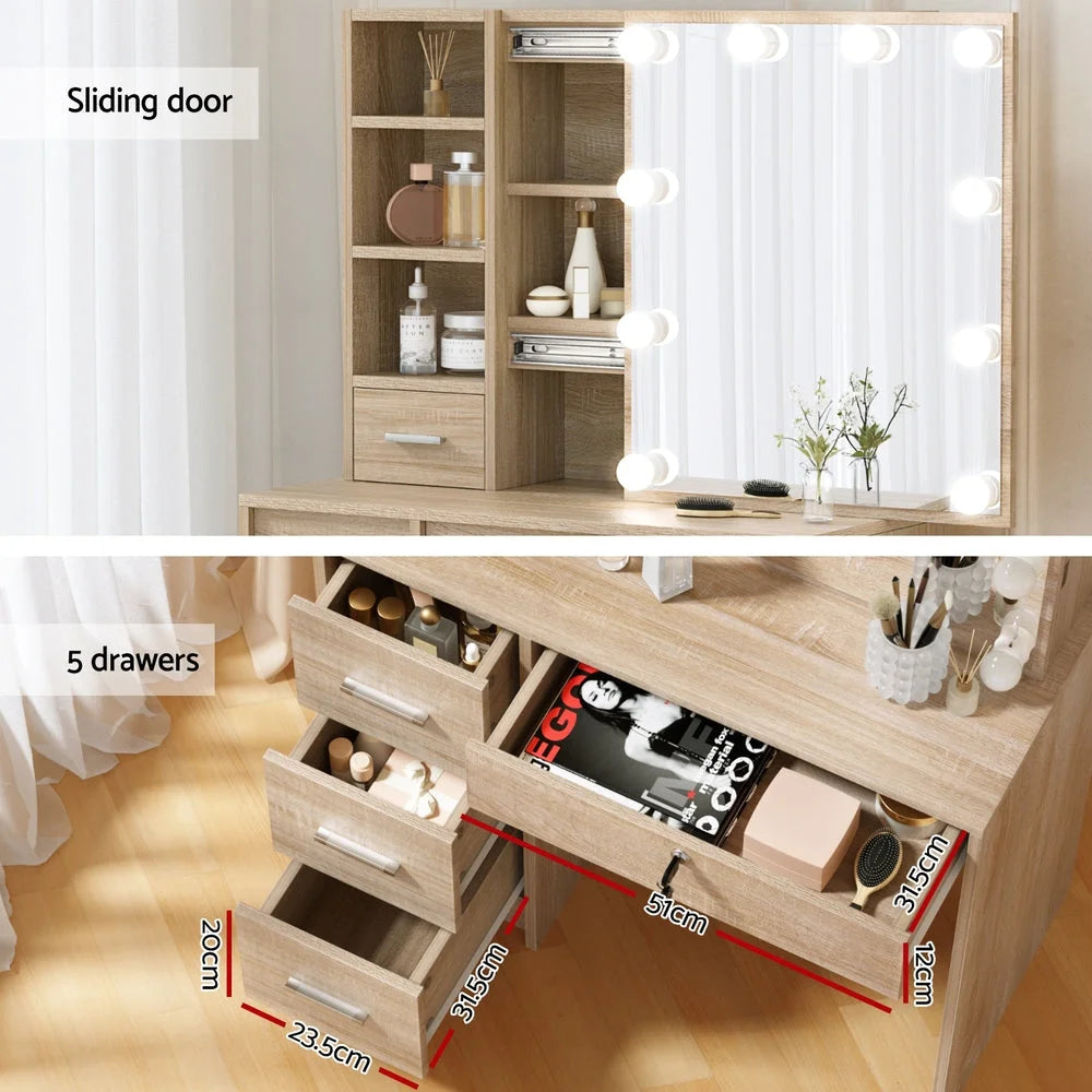 Dressing table set stool table