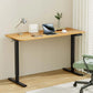 Electric Standing Desk 140cm Adjustable Height Motorised Office Oak