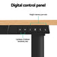 Oak black 140cm desk with tabletop and support frame