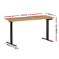 Oak black 140cm desk for study or home office workspaces