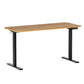 Oak black 140cm desk with electric standing adjustable height
