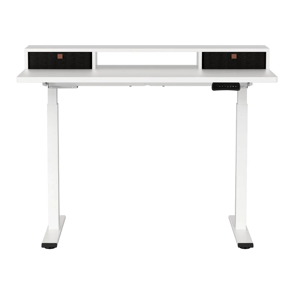 Standing Dual Motor Office Desk Table Shelf Electric