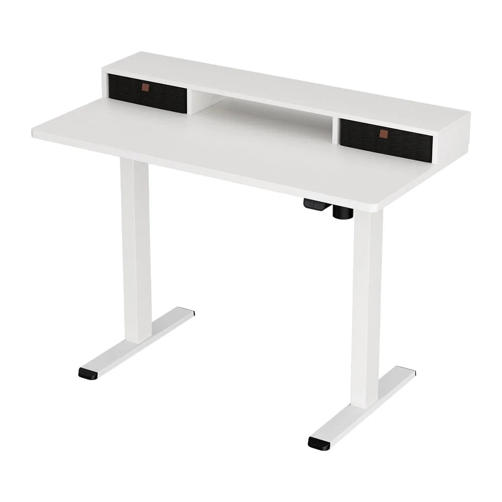 Artiss Electric Standing Desk with Storage Shelf Drawer