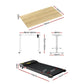 120cm standing desk with desktop shelf and metal side legs