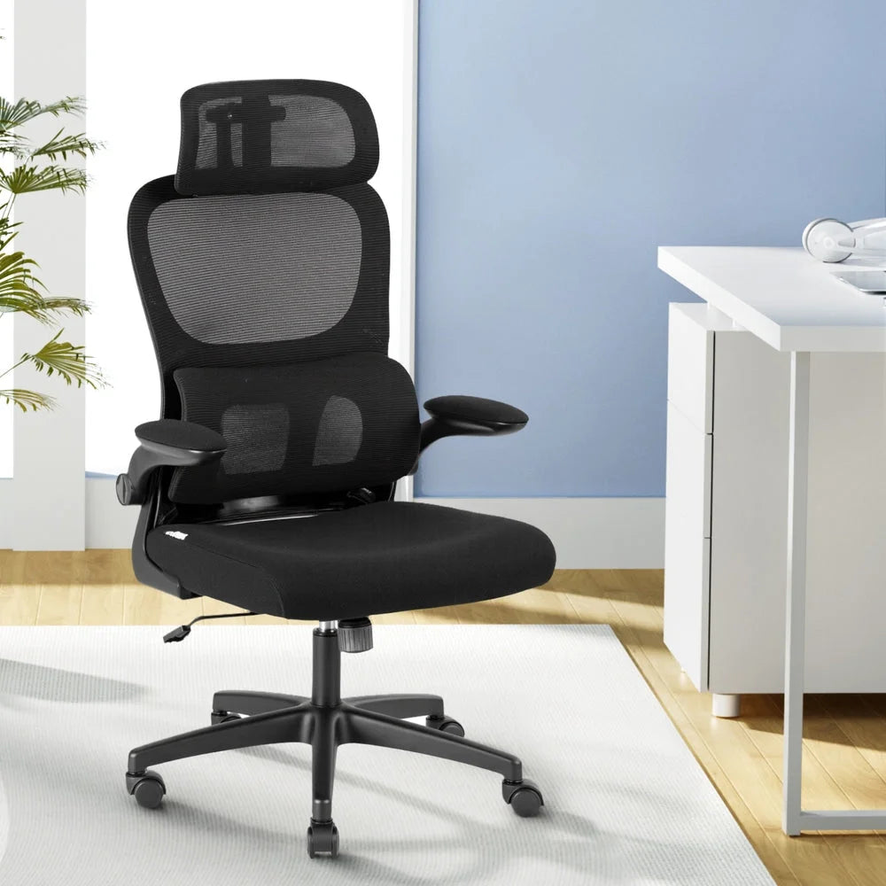 Artiss Ergonomic Office Chair Mesh Chairs Black - Furniture