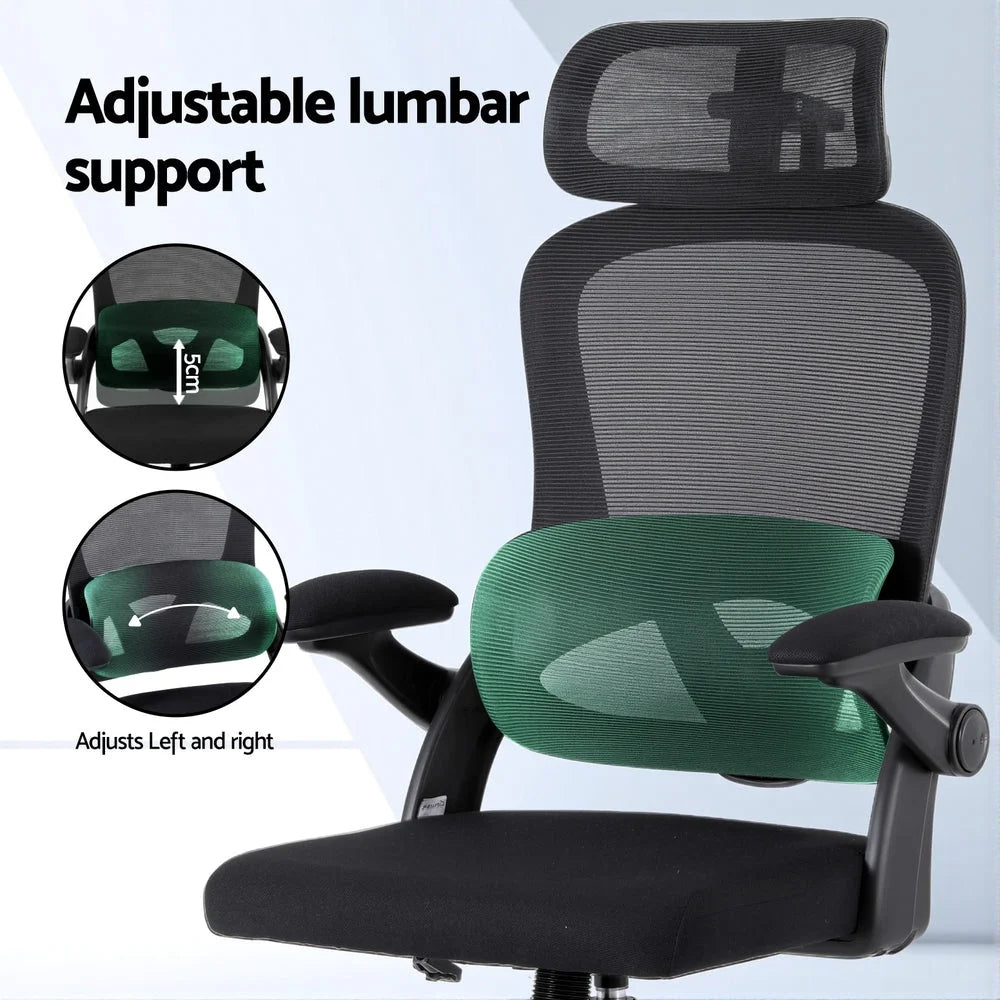 Artiss Ergonomic Office Chair Mesh Chairs Black - Furniture