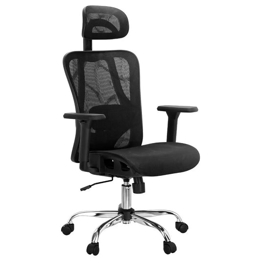 Artiss Ergonomic Office Chair Recline Black - Furniture >