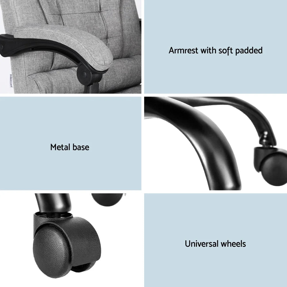 Artiss Executive Office Chair 4-Point Massage Adjustable