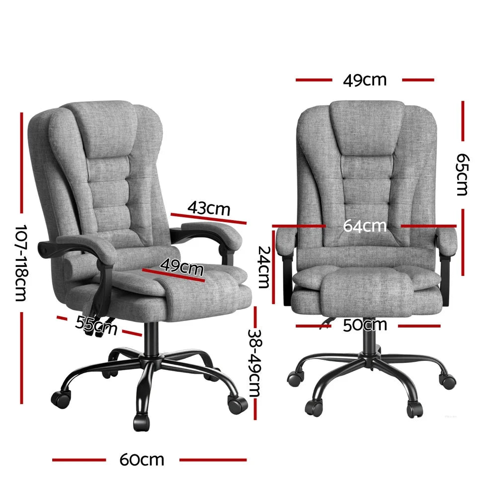 Artiss Executive Office Chair 4-Point Massage Adjustable