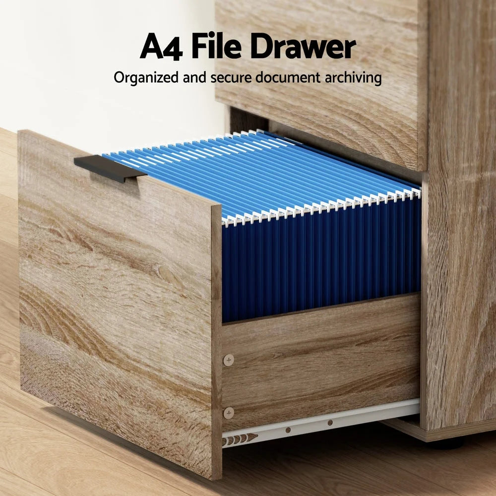 Artiss Filing Cabinet Files Storage Office Shelves File