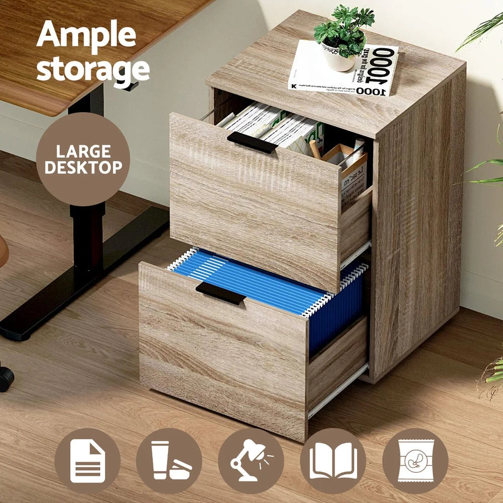 Artiss Filing Cabinet Files Storage Office Shelves File
