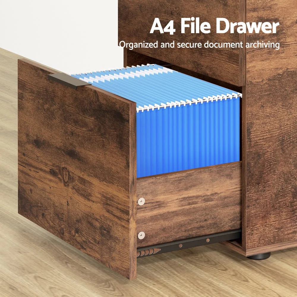 Artiss Filing Cabinet Files Storage Office Shelves File