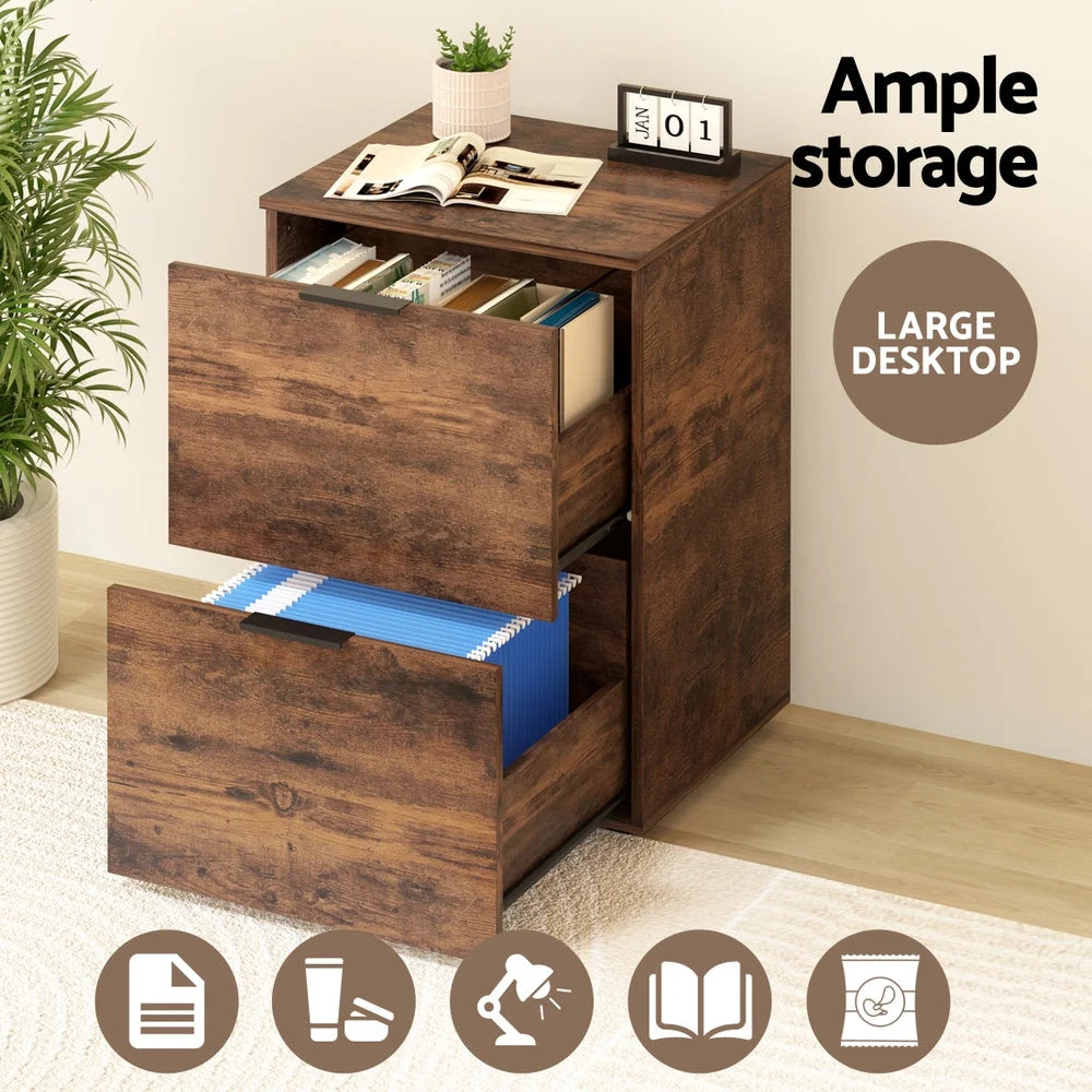 Artiss Filing Cabinet Files Storage Office Shelves File
