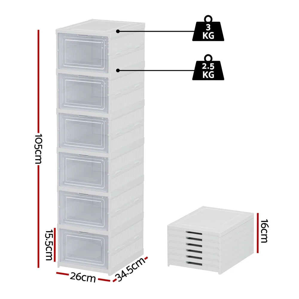 Storage rack with foldable shoe organizer tier shelf