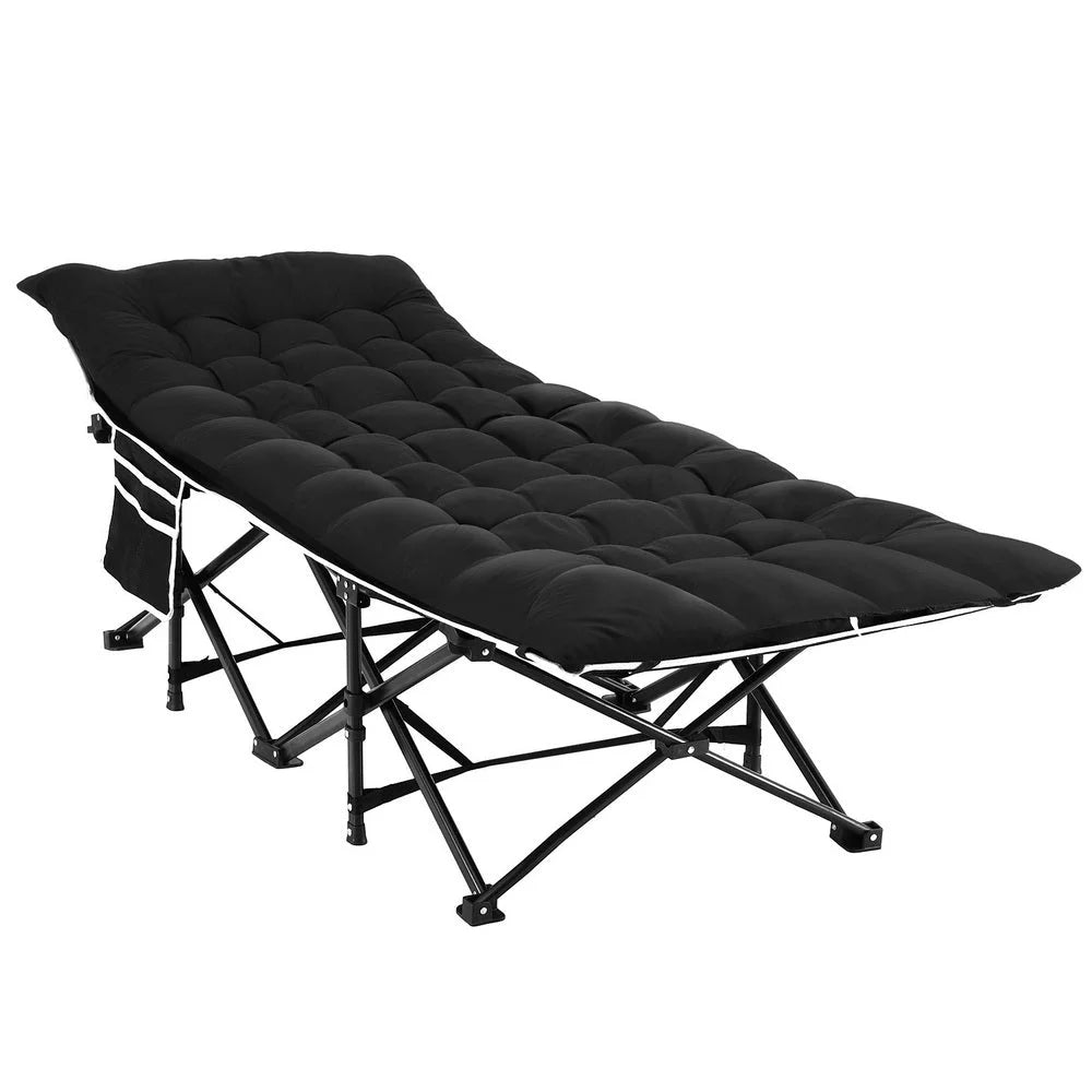 Black 185cm mattress with folding bed heavy duty