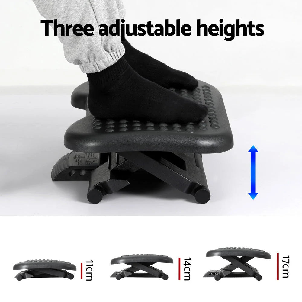 Desk with foot rest stool office under