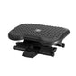 Black desk with foot rest stool office