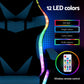 Artiss Gaming Office Chair 12 RGB LED Massage Computer Work