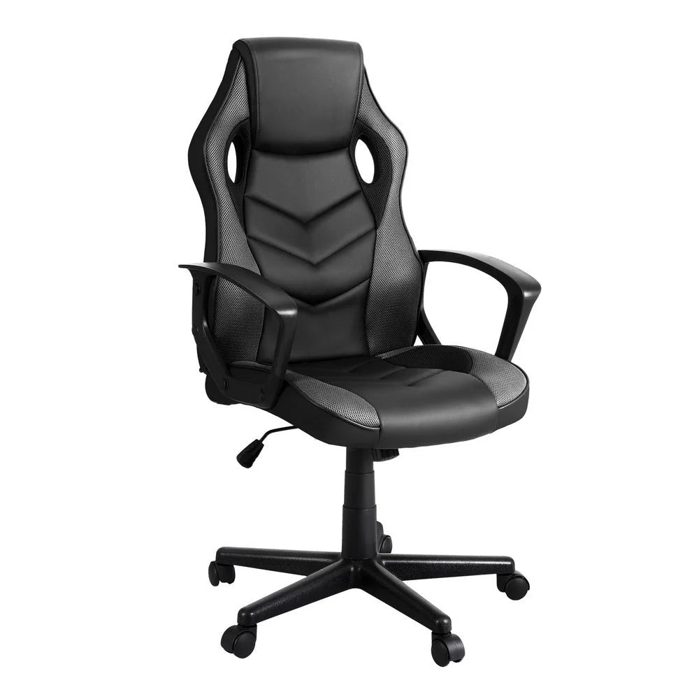 Artiss Gaming Office Chair Computer Chairs Grey - Furniture