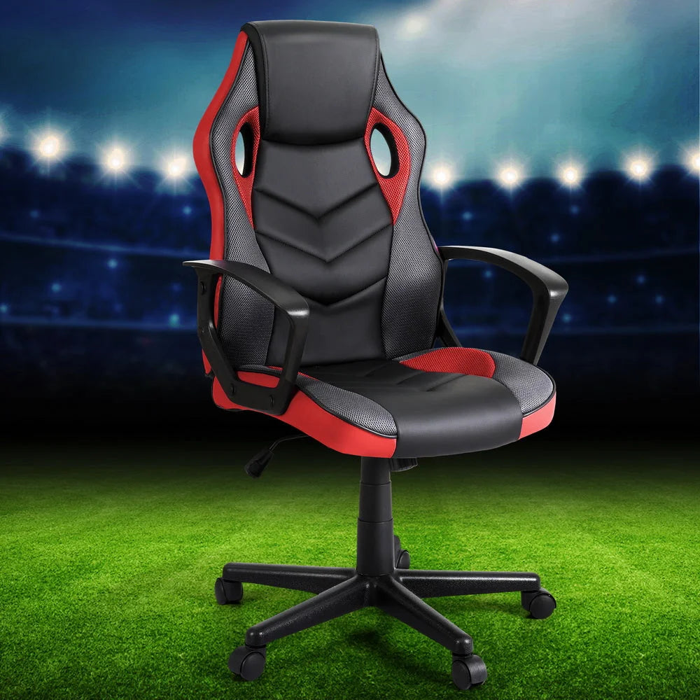 Artiss Gaming Office Chair Computer Chairs Red - Furniture