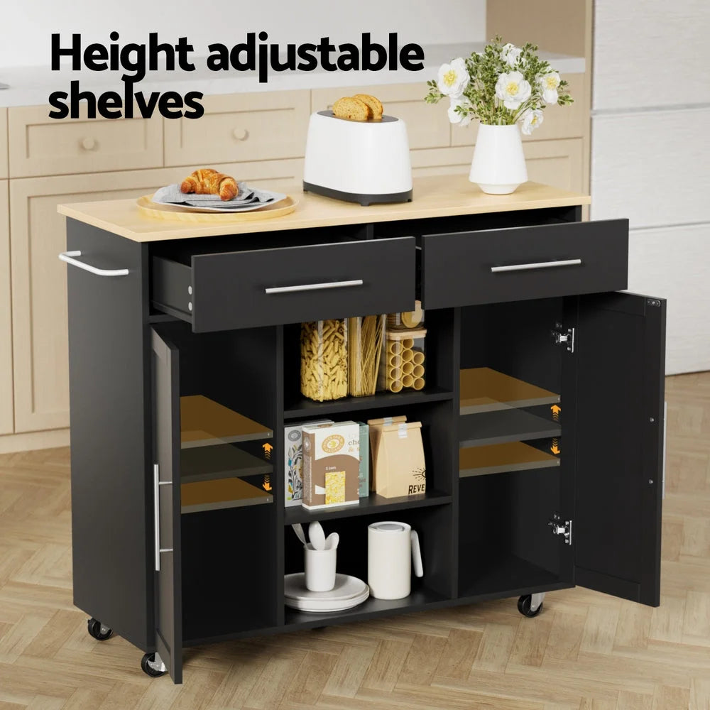 Kitchen Island Trolley Rolling Serving Cart