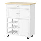 Cart with kitchen island trolley rolling