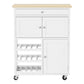 Kitchen island trolley rolling cart