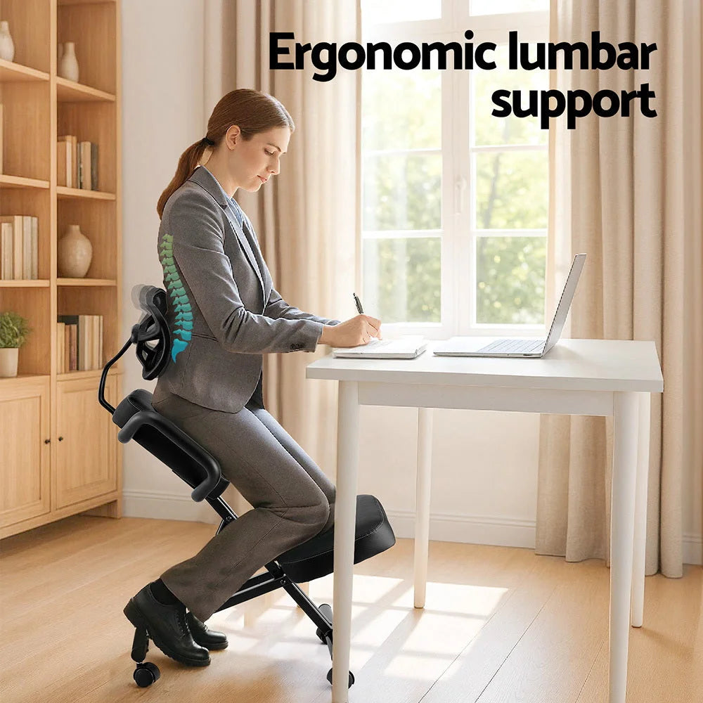 Artiss Kneeling Chair Ergonomic Office Knee Seat Posture Back Stretch Rest Home