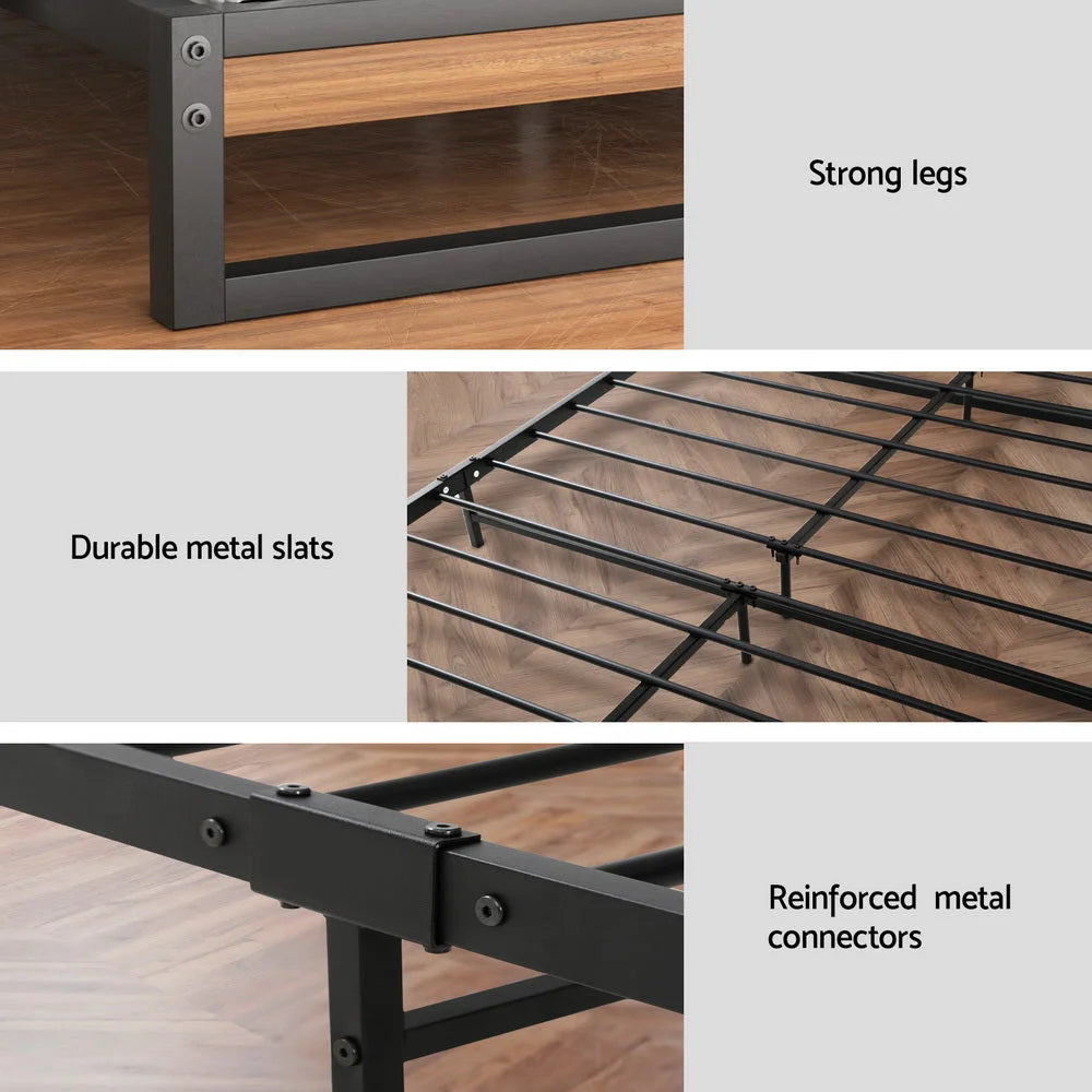 Artiss Metal Bed Frame Double Size Beds Platform