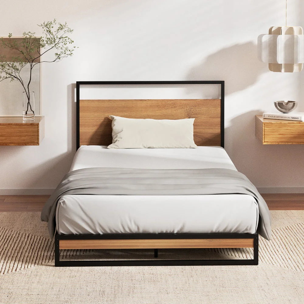 Artiss Metal Bed Frame Single Size Beds Platform